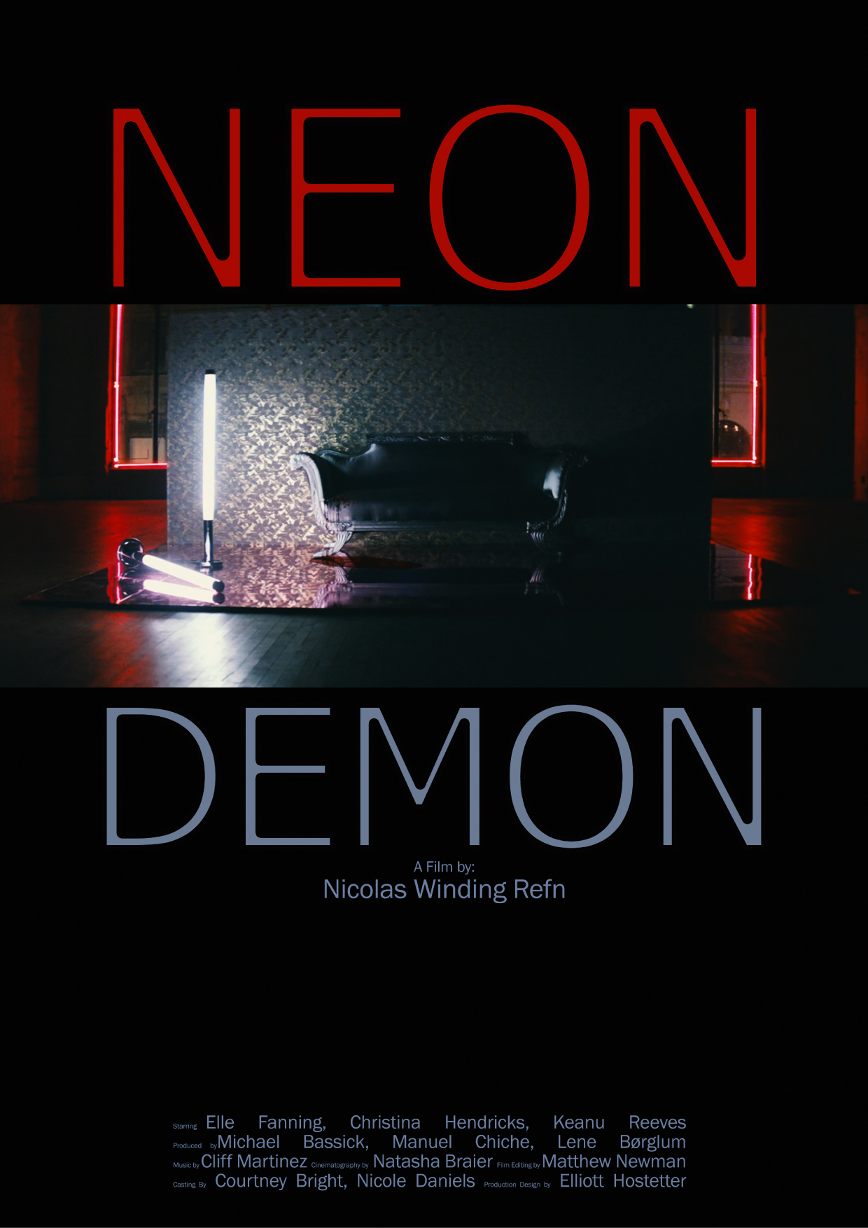 Neon Demon Experimental Film Poster پوستر تجربی فیلم Neon Demon